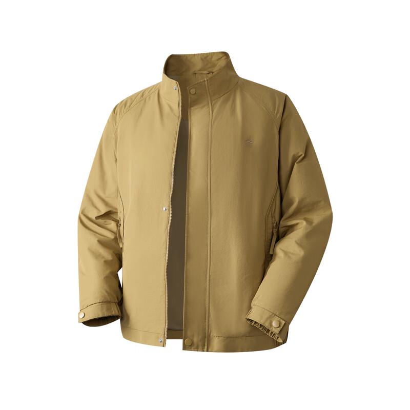HLA Men's Stand Collar Long Sleeve Jacket