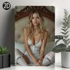 Sexy Girl Metal Tin Sign 20x30 cm for Garage & Workshop Decor
