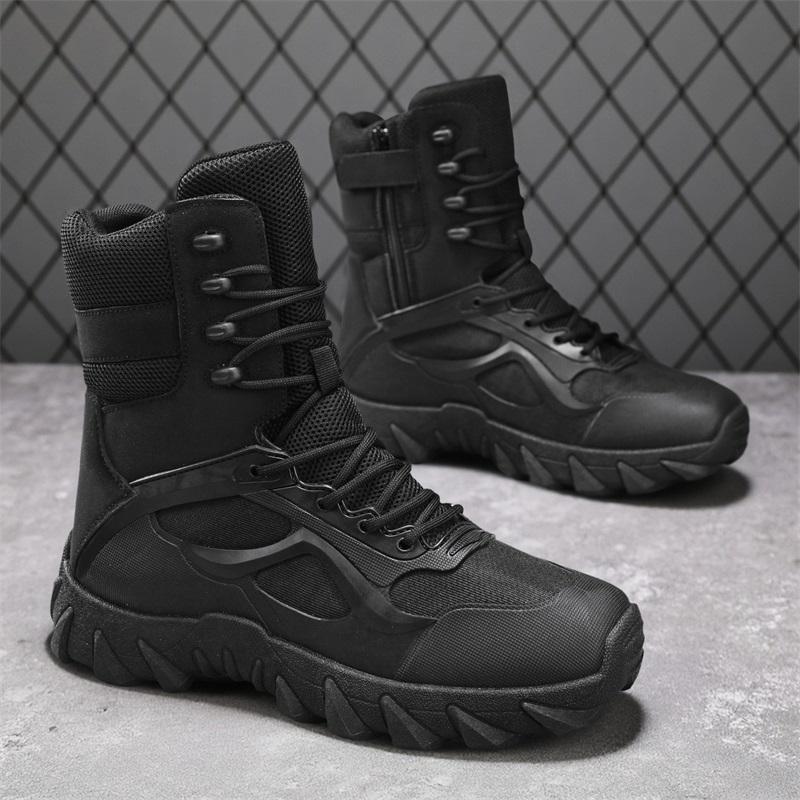 High Quality Warm Men Boots High Top Non Slip Hiking Boots Outdoor Lightweight Hunting Trekking Camping Work Boot Ankle Boots