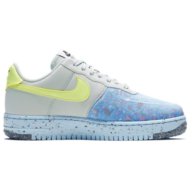 New Nike Air Force 1 Crater Pure Platinum Barely Volt Women's CT1986-001