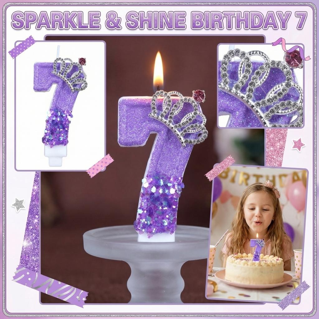 Fashion Cartoon Creative Birthday Candles Party Digital Candles