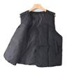 Foreign Trade Surplus Unbranded Men's and Women's Autumn and Winter Air Cotton Vest, Japanese Retro Style, Thickened Warm Sleeveless Cotton Vest
