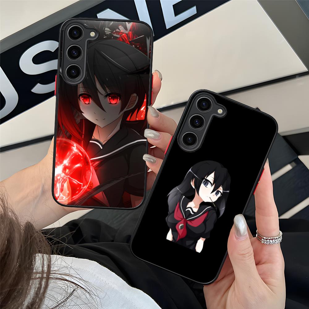 Akame Kurome Silicone Mobile Phone Case for Samsung Galaxy S26 S25 S24 S23 S22 S21 Plus FE Ultra Colorful Cover