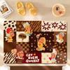 Cartoon Star Man Diatom Mud Bathroom Mat, Hand-Washable, Water Absorbent, Anti-Slip Toilet Door Mat