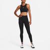 Nike Dri-FIT Solid Logo Medium Support Sports Bra Women Underwear Black DM0657-010