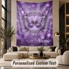 Butterfly (310) Theme Wall Tapestry Customized With Name Text Personalized Hanging Tapestry For Bedroom Living Room Decor