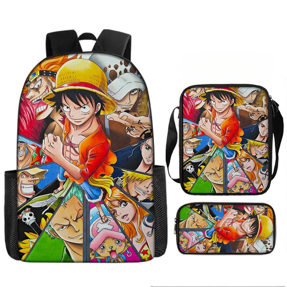 One Piece Backpack Set For Kids With Breathable Oxford Fabric And Cartoon Character Design For School Use