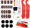 Bicycle Tire Repair Kit with Cold Patch, Glue, and Lever Tools