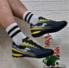 Jump 29117 Black-Yellow Lace-up Astroturf Football Shoes