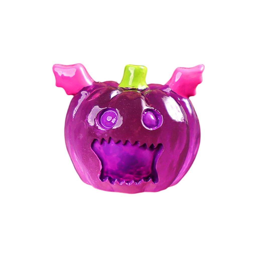 Halloweenská světelná soška, Pryskyřičné ozdoby, Roztomilá miniatura, Světelné malé ozdoby