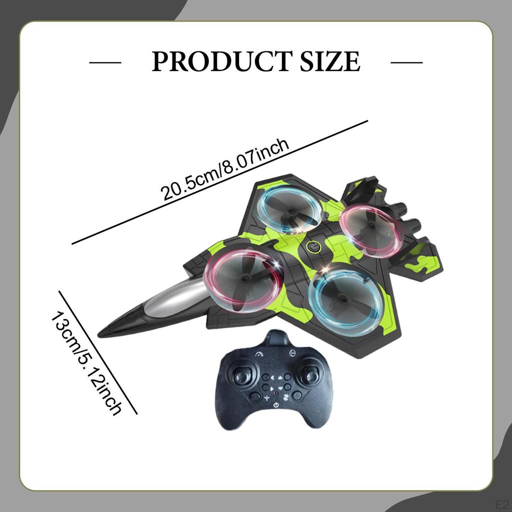 RC Aircraft Hobby Glider Stylish Easy to Control Powerful Motor Plane Jet Fighter for Ages 14+