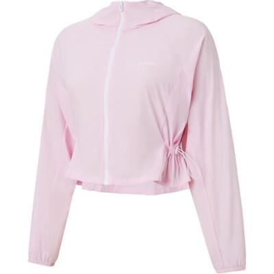 Fashionable Comfortable Soft Hooded Jacket Women Jacket Pink JI6007