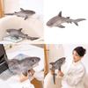 Realistisches graues Haifisch-Stofftier 60cm Weiche Kuscheltierpuppe für Kinder und Erwachsene