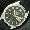 JAPAN VINTAGE REFURBISHED SEIKO 5 AUTOMATIC MENS BLACK DIAL WATCH A444214-1