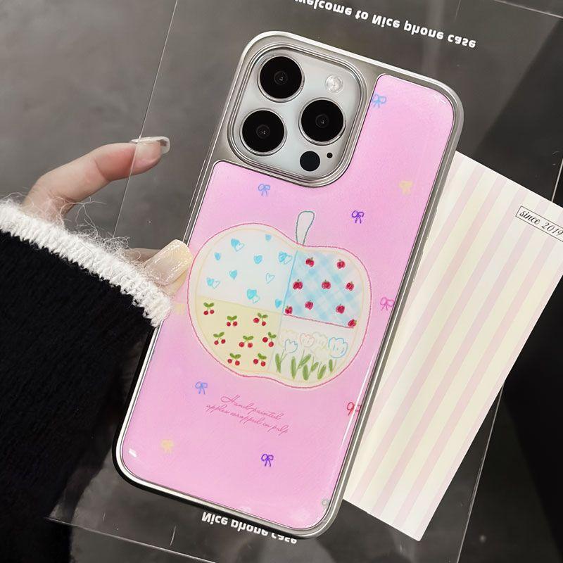 Creative splicing Apple applicable iPhone17 water condensation 16promax mobile phone case 14 personality 13 niche 12 sets 15