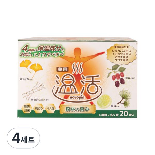 

Carbonated bath salt hot spring life 20 tablets / Forest series 4 types x 5p set, 875g, 4 sets