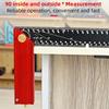 Carpenter Square Ruler Metric 300mm Aluminum Alloy Framing 90 Degree Right Angle Measurement Adjustable Marking Accurate