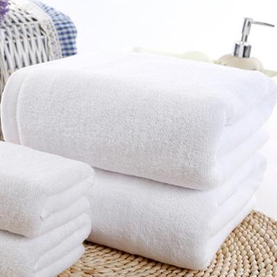 Large, Thick Cotton Bath Towel - Absorbent & Luxurious White for Salons, Hotels, and Guesthouses