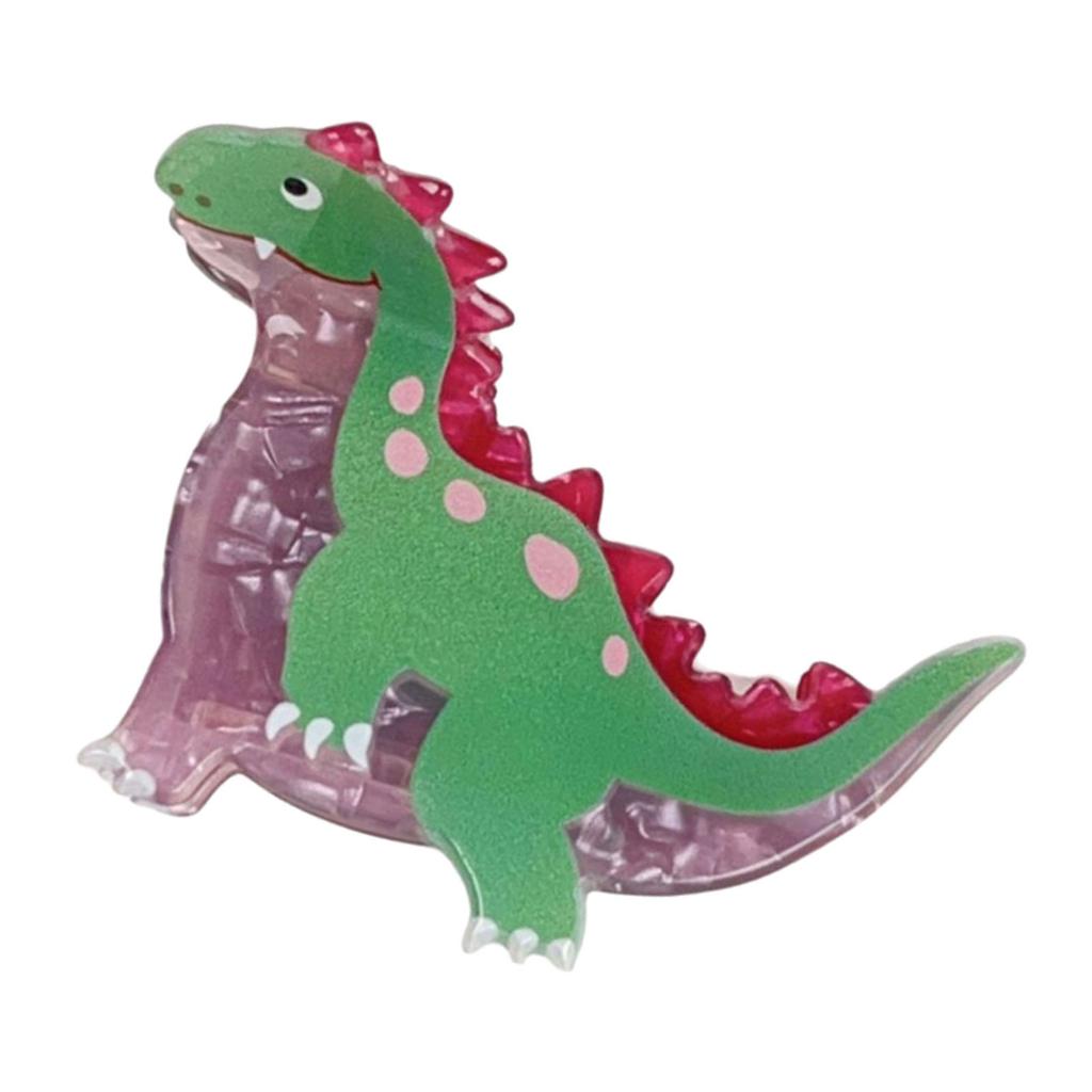Cartoon Dinosaur Hair Clip Unique Hairpin Funny Acrylic Hairpieces Friendly Hair Decoration for Fashion Enthusiast