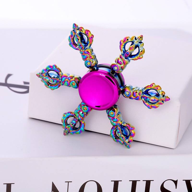 Metallischer Fidget Spinner mit landschaftlichem Motiv: Beliebtes Promi-Straßenmarkt-Dekompressionsspielzeug