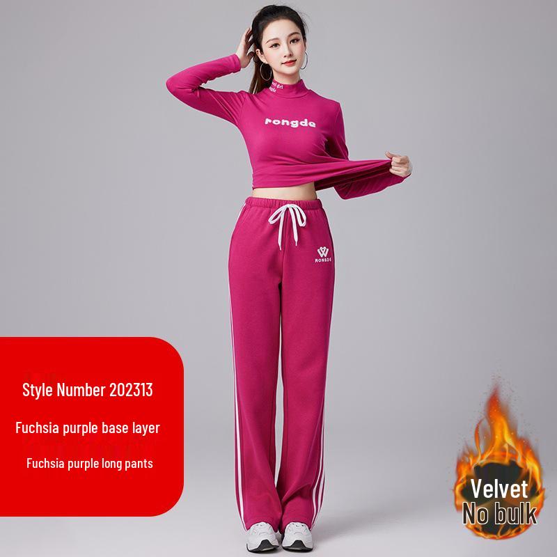 2023 Autumn/Winter Women s Plus Velvet Casual Sportswear Set: Cardigan Running Fitness Hoodie M
