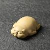 1PCS Lucky Cute Pig Statue Purple Clay Tea Pet Ornaments Desktop Handmade Crafts Chinese Boutique Tea Decoration Accessories