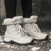 Fashion Boots for Women Winter Comfortable Plush Work Platform Lace Up Casual Warm Cotton Shoes Outdoor Men's Calf Snow Boots 2024