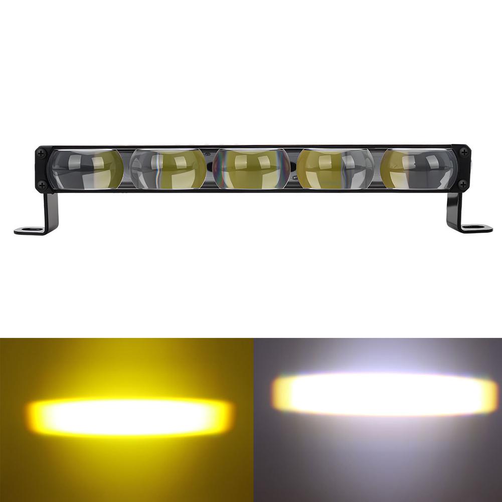 9-36V LED Light Bar 1/2/3/4/5 Lens Car LED External DRL Driving Light Front Grille Spotlight Super Bright Auxiliary Headlight