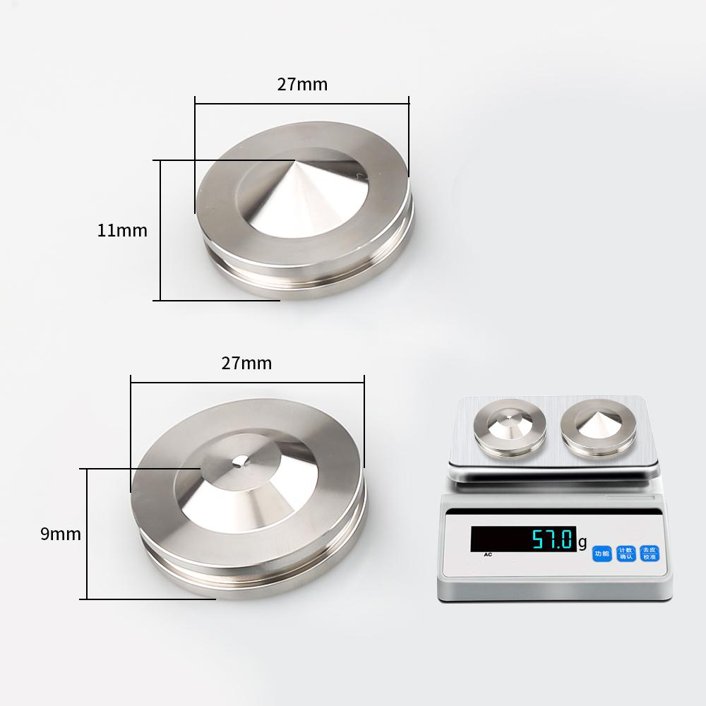4 Ensembles Pointes d'Isolation pour Enceintes HiFi en Acier Inoxydable Pieds de Support Audio Absorbeurs de Chocs Amortisseurs Anti-Vibrations Base pour Équipement Audio