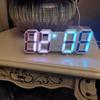 Popular LED 3D Digital Wall Clock with Alarm and Temperature Display