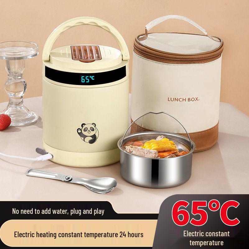 24-Stunden Elektrische Lunchbox mit Konstanter Temperatur, Tragbar und Isoliert für Büroangestellte und Studenten