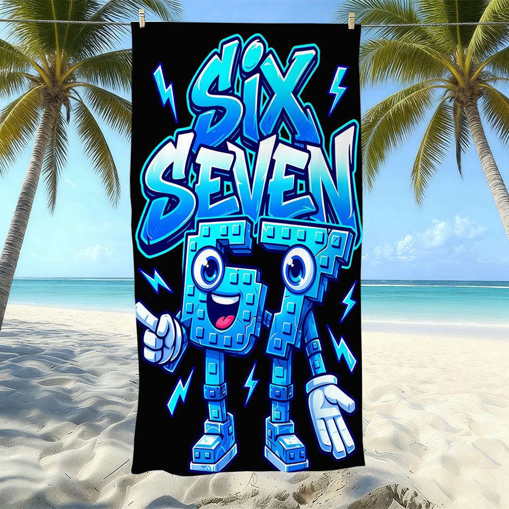Explosive 67 Digital Printed Beach Towel Sand-Proof Absorbent Bath Towel Seaside Vacation Quick-Drying Towel 50x100