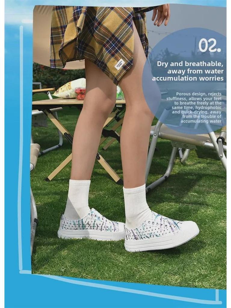 Dámské silné podrážky protiskluzové lehké duté plážové sandály - Ideální pro venkovní aktivity a brodění v létě.