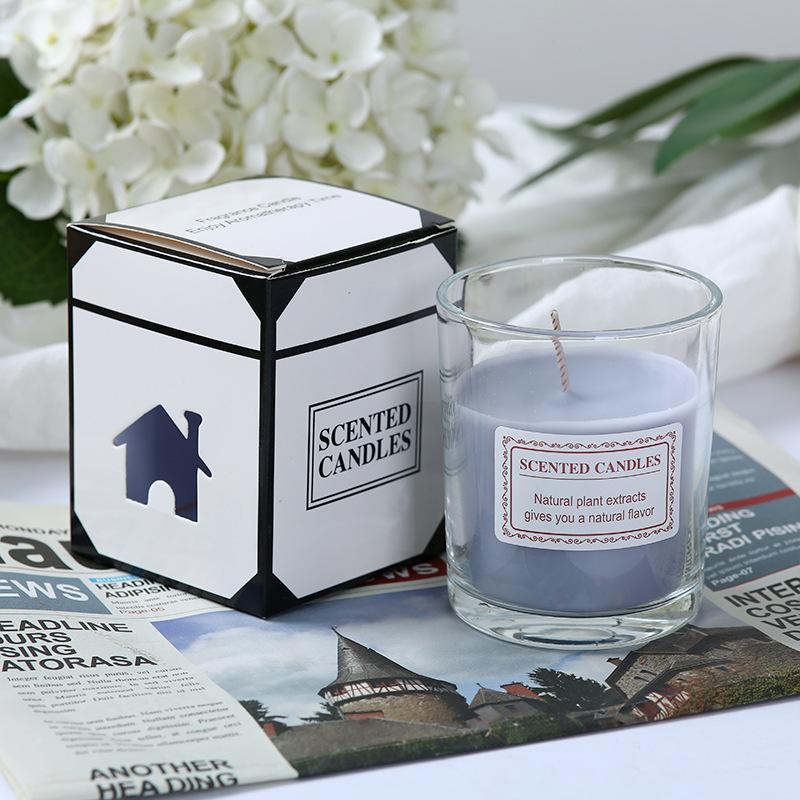 Glass Aromatherapy Candle Valentine's Day Bedroom Girl Without Indoor Incense Creative Handmade Gift Box Glass Cup