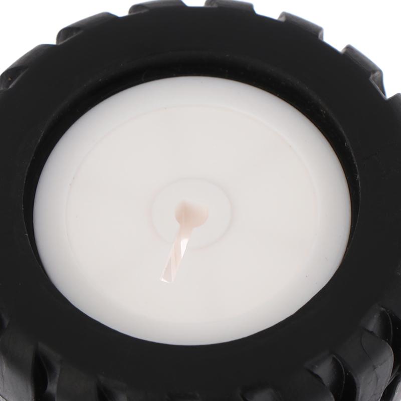 2 buc Roată din cauciuc cu axă D Accesorii robot Model cărucior de urmărire Roată pentru motor N20 Mașină Robot Piese jucării DIY