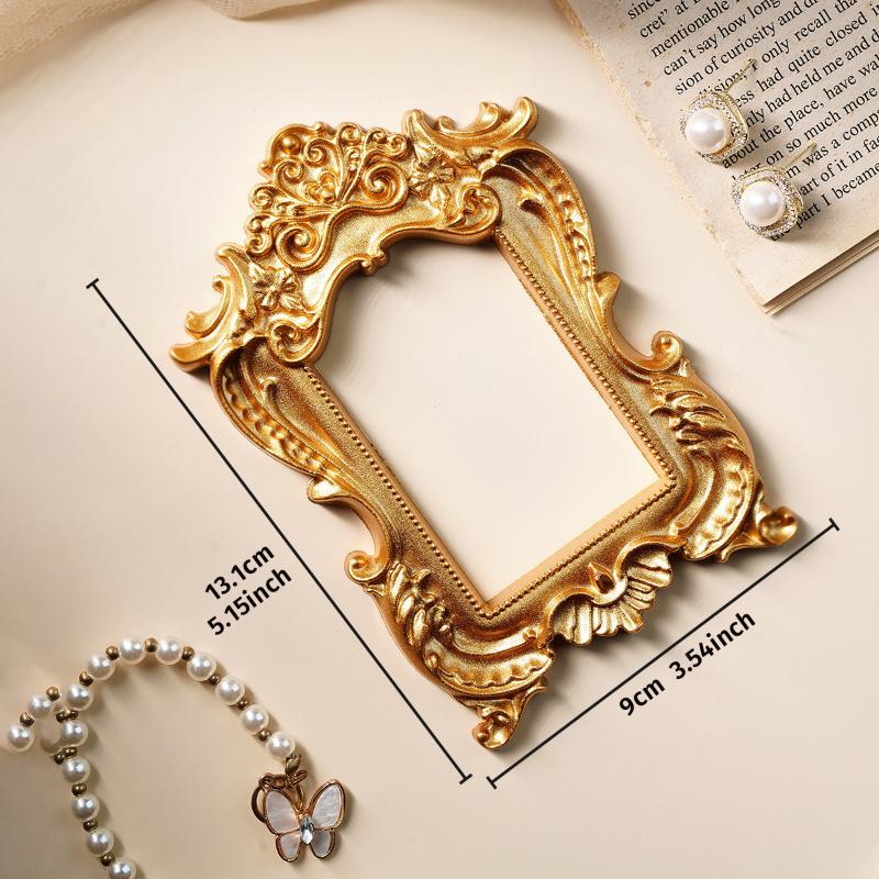 Vintage Gold Diy Shadow Box Frame Diy 3D Memory Display Frames Wedding Photo Display Frames Atmosphere Props Home Decoration