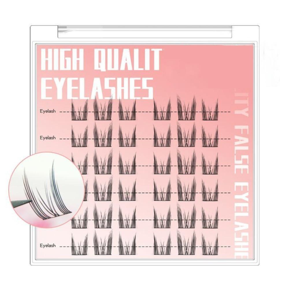Single Cluster Artificial Eyelashes Self Adhesive Grafting Eyelashes False Eyelashes  Cosplay