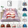 Bedding Set New Bedspread 3D Christmas Decoration Family Bedroom Single Bed Double Bed Full Size Quilt and Pillowcase Microfiber