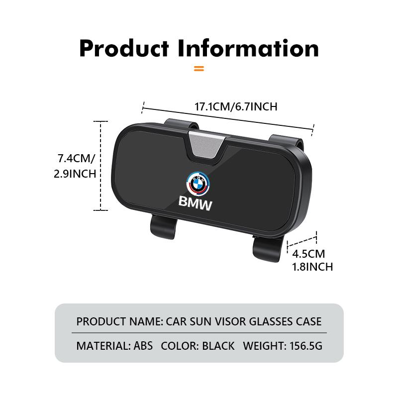 ABS Glasses Box Portable Eyeglass Case Sun Visor Car Lenses Holder For BMW M M2 M3 M4 M5 M6 E46 E90 E60 F30 E39 X1 X3 X4 X5