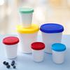 Round Ice Cream Freezer Cups with Lids Reusable Dessert Food Storage Containers Soup Bucket Container Ice Cream Container