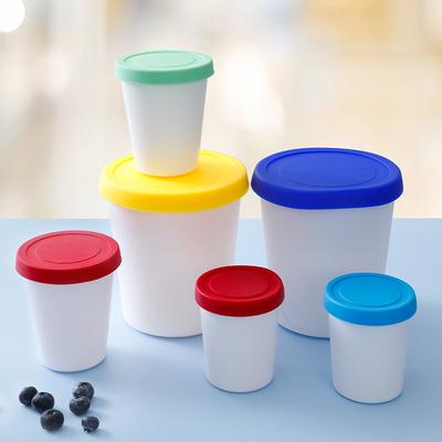 Ronde IJsbekers met Deksel Herbruikbare Dessert Voedselopbergcontainers Soep Emmer Container IJscontainer