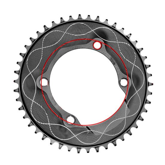 Motor Sprocket Heavy Duty Aluminum Alloy Chainring 40T To 58T Waterproof Rustproof Tooth Disc Replacement for Road Bike