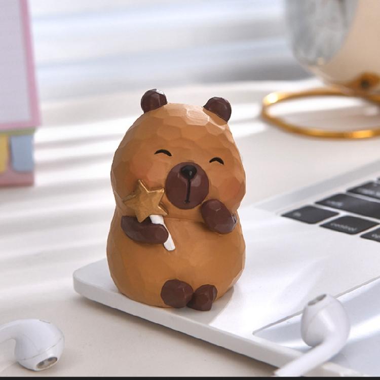 Colorful Capybaras Collectible Figurine Fun and Cute Decoration for Home or Workspaces