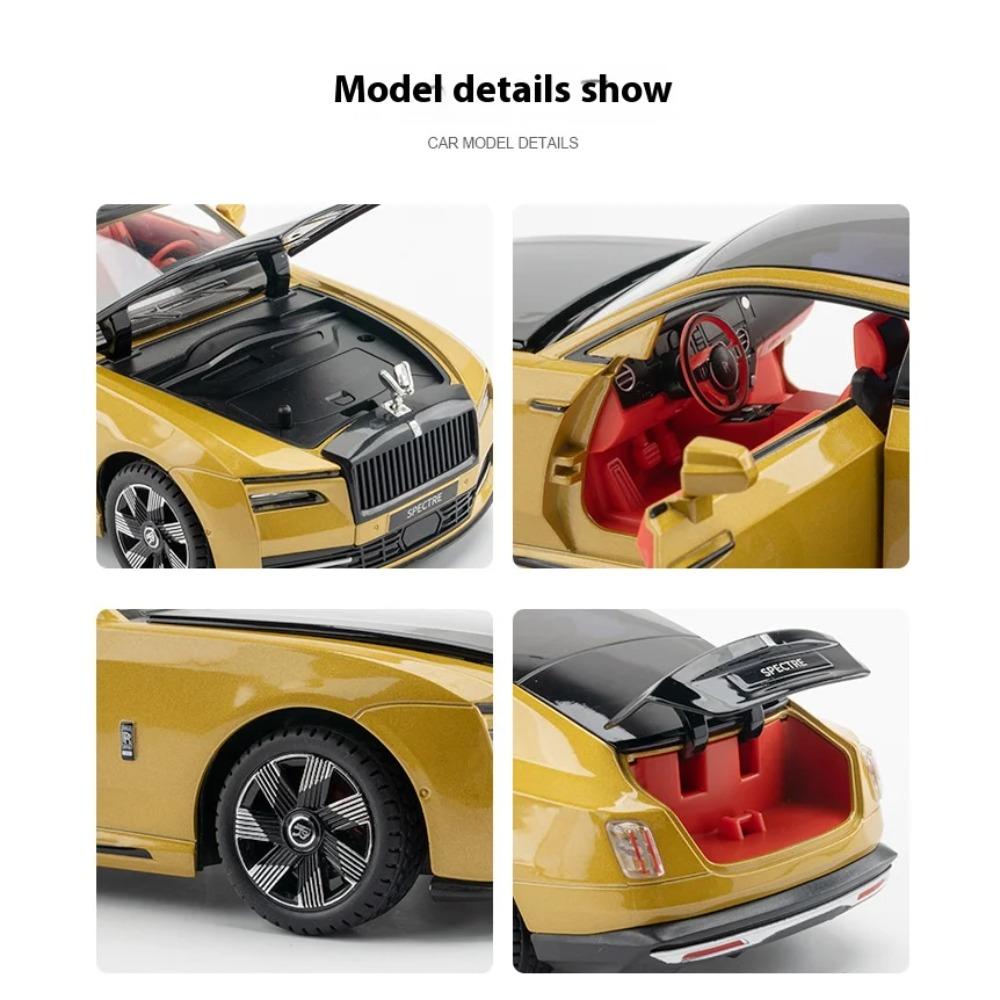 Modellino di Veicolo in Lega Lucida Rolls-Royce 1/24, Migliore Collezione per Appassionati di Veicoli, Regali di Natale/Compleanno