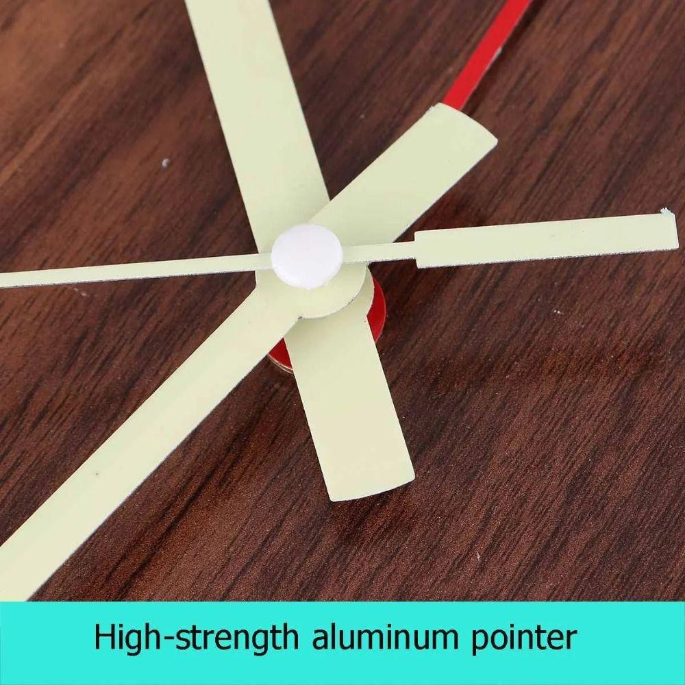 Non-Ticking Luminous Wall Clock Silent Numerals&Hands Round Quartz Clock Glow In The Dark Time Accuracy