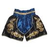 Short Enfant - THAI Boxe Kickboxing - Couleur Bleu - Taille 10-12 ANS - 100% Satin Polyester