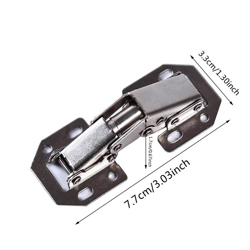 1/3/5pcs Cabinet Hinge 90 Degree No-Drilling Hole Cupboard Door Hydraulic Hinges Soft Close With Screws Furniture Hardware
