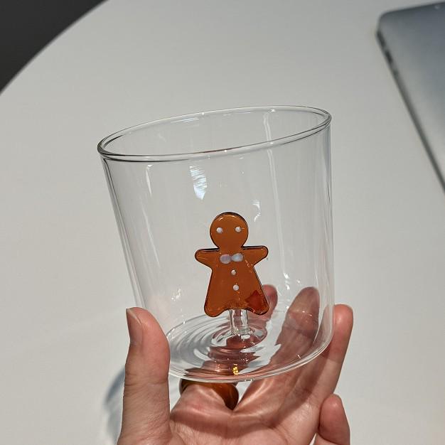Tazza da Latte in Vetro Creativa 3D Albero di Natale Resistente al Calore