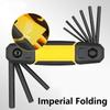 Folding Wrenches Set Hex Key Set Included Portable Key Set for Basic Home Repair Applications Easy Storage Applications