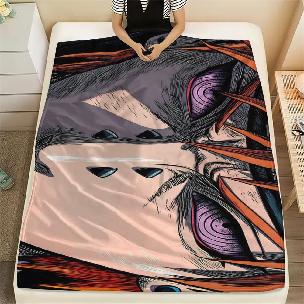 

Naruto Multi Function Flannel Blanket, Warm Printed Cover for Daily Household, Bedroom Decor and Travel.-TING 75x90cm